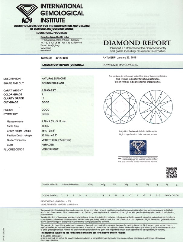 Foto 9 - Diamantkollier Kette mit Brillantgleiter 0,50ct IGI 18K, Q0387