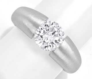 Foto 1 - Diamant-Spann Ring 1,89ct Brillant G Si, 18K Wg Schmuck, S4141