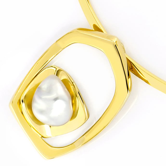 Foto 5 - Extravagantes Perlen-Schmuckset Ring Halsreif, S5470