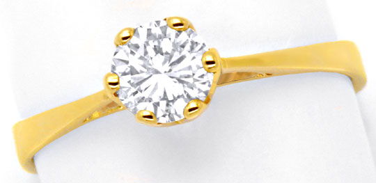Foto 2 - Krappen-Solitär-Diamant-Ring 0,54ct Gelbgold, S6340