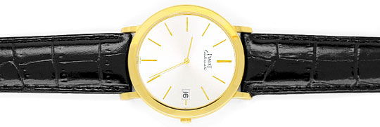 Foto 1 - Welt Flachste Automatik Piaget Herren Uhr 18K Gelb Gold, U2168